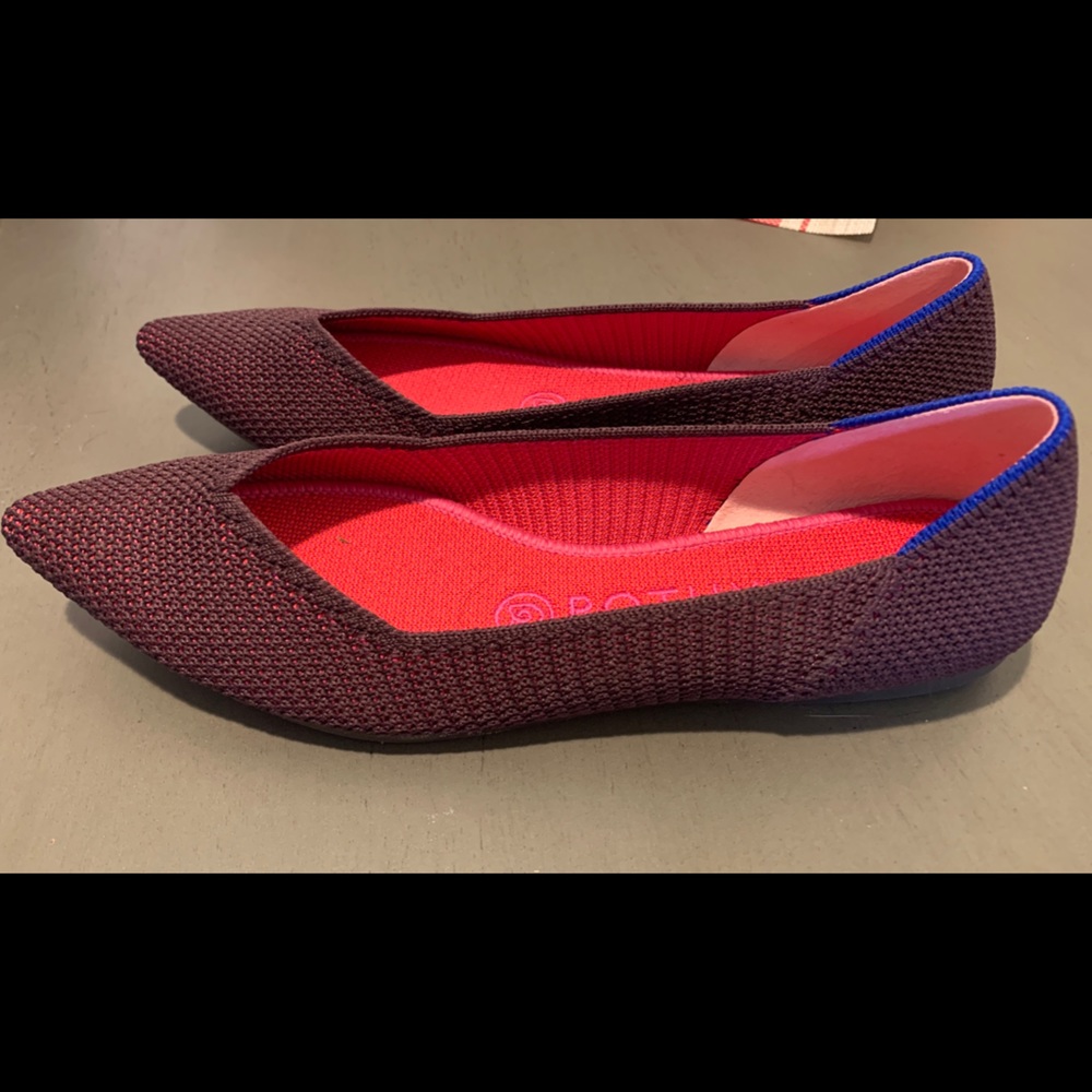 Rothy’s Size 7 Berry Lattice Flats